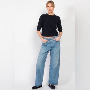 Agolde low slung baggy Blue Denim Jeans